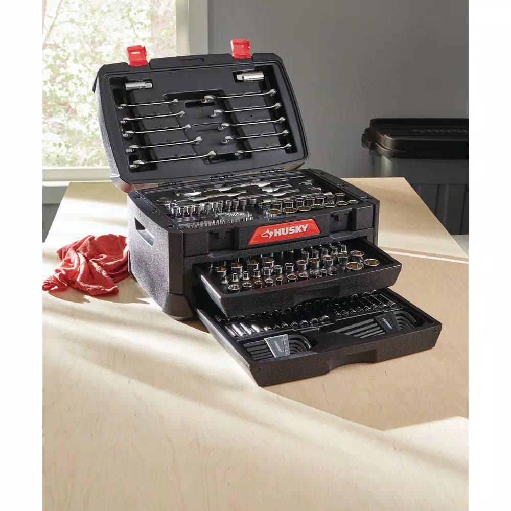 Husky 230-Piece Mechanic's Tool Set with 3-Layer Tool Chest