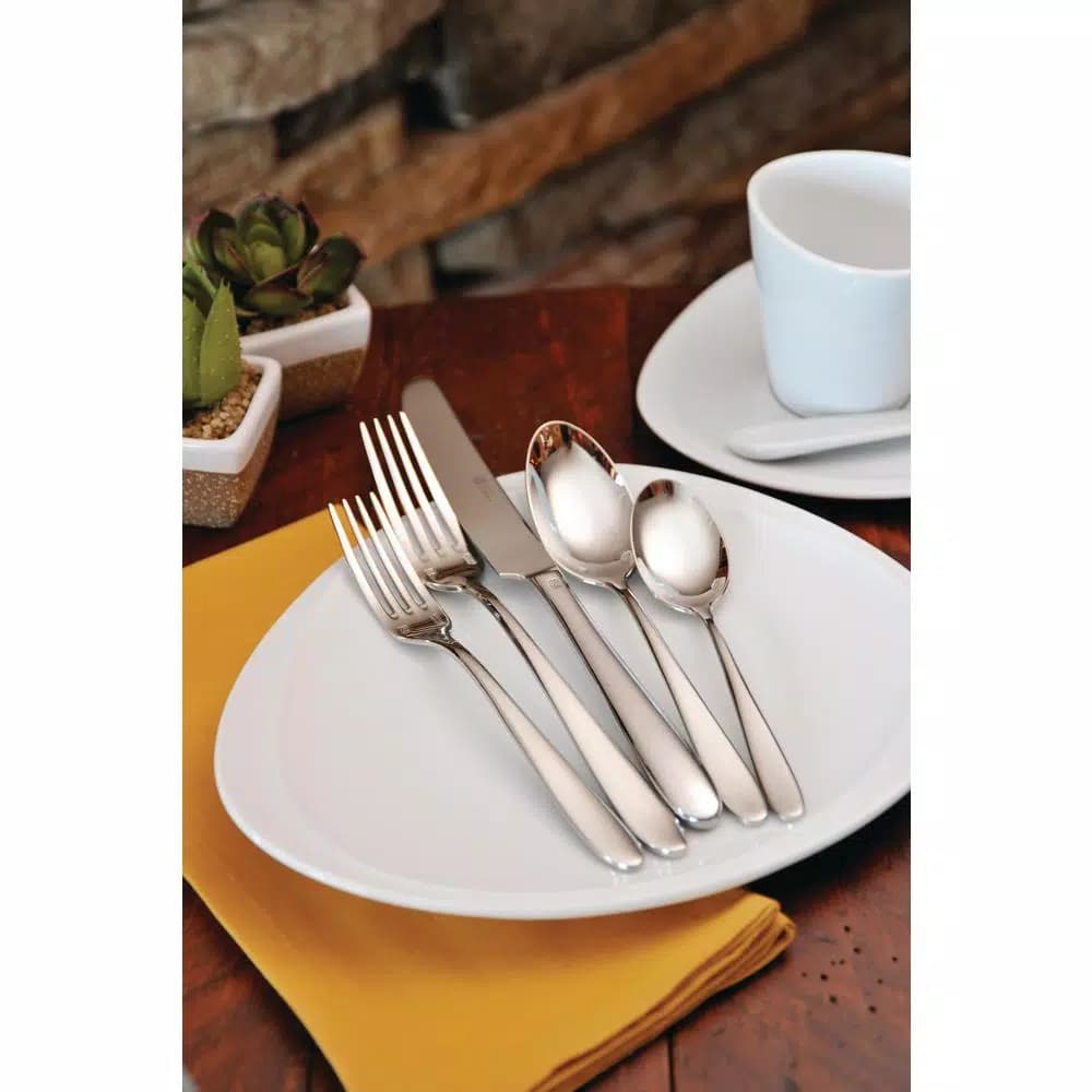 Oneida Mascagni 18/10 Stainless Steel Teaspoons, European Size (Set of 12)