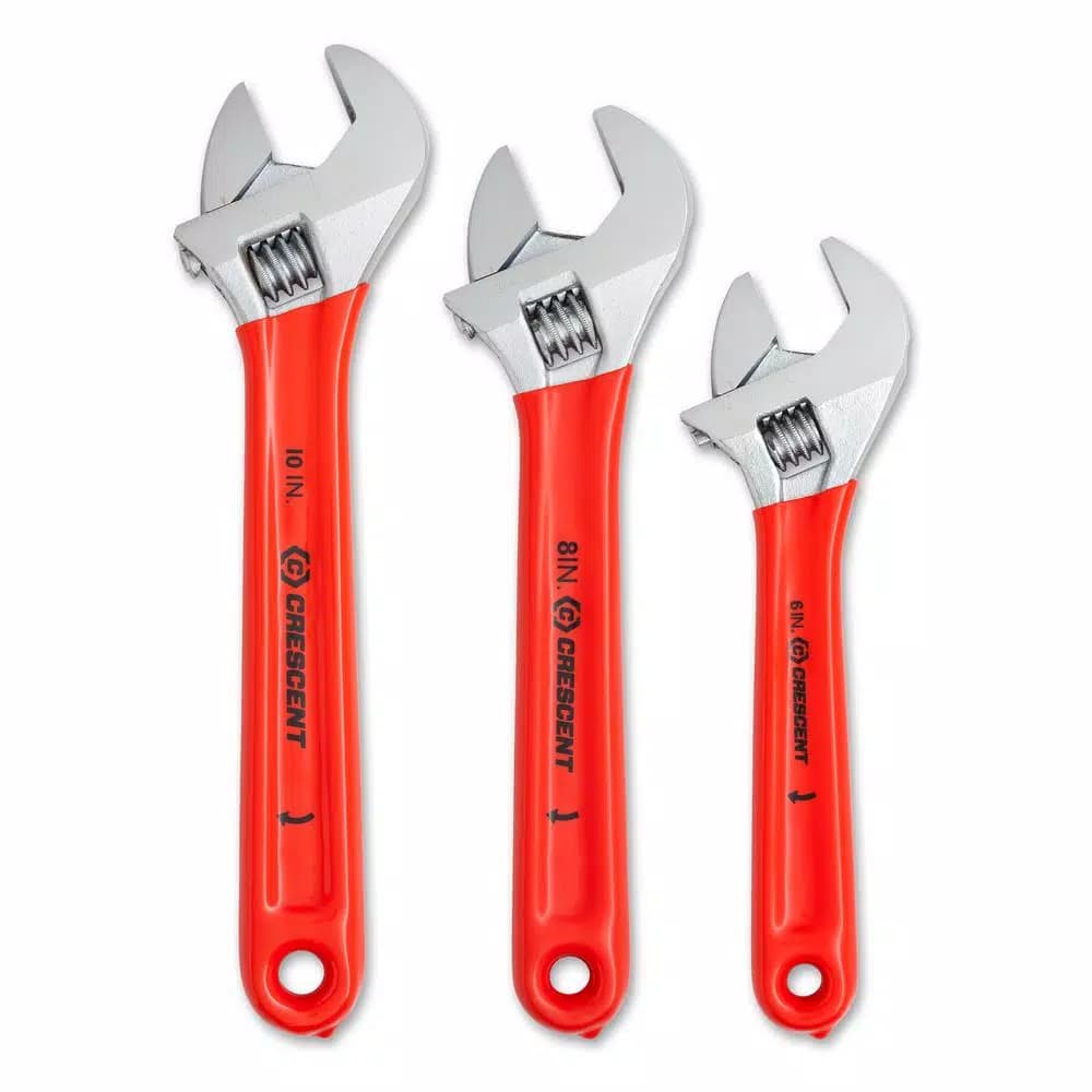 Crescent 3-Piece Adjustable Cushion Grip Wrench Set, SAE