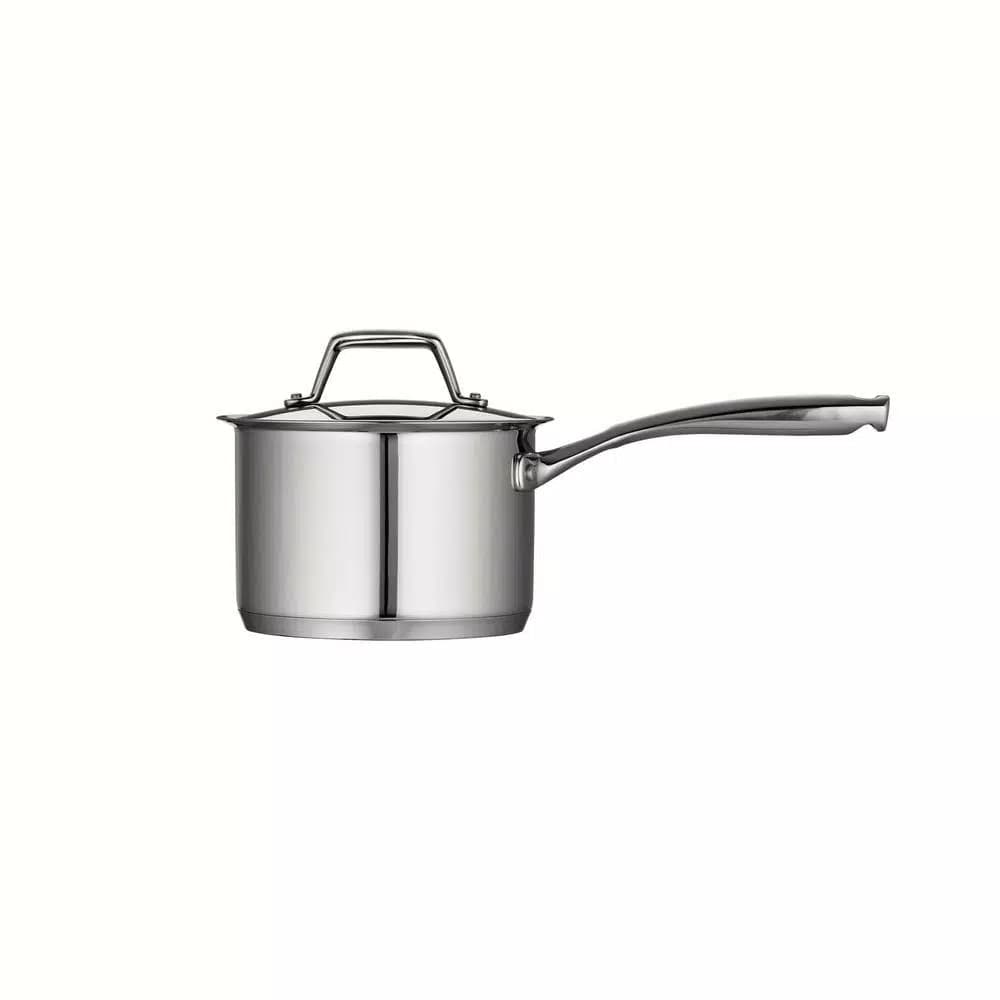 Tramontina Gourmet Prima 2 Qt. Stainless Steel Sauce Pan with Lid, Tri-Ply Base, Induction Compatible