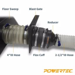 POWERTEC 21 in. Floor Sweep Dust Collection Accessory thumbnail 3