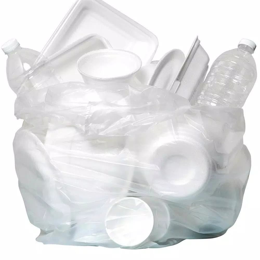 Unbranded Clear Source Reduction SCR Trash Bags, 20-30 Gallon, Clear, 500 Count