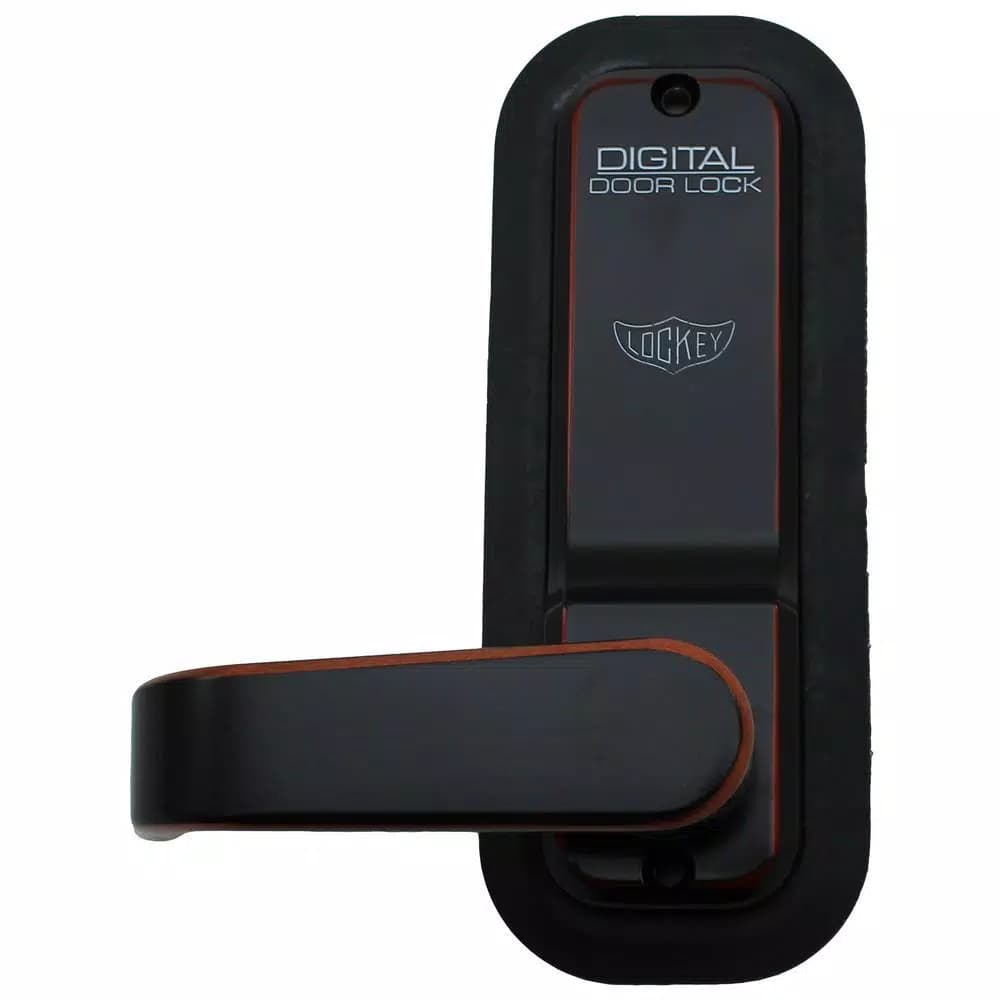 Unbranded LockeyUSA 2835 Oil Rubbed Bronze Mechanical Keyless Digital Door Lever Lock