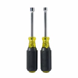 Klein Tools 2-Piece Magnetic Nut Driver Set with 3 in. Hollow Shafts and Cushion Grip Handles thumbnail 2