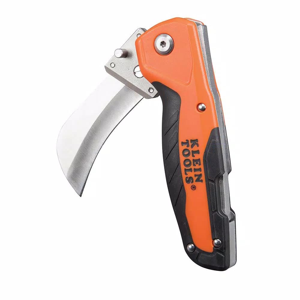 Klein Tools 2.5 in. Folding Cable Skinning Utility Knife with Replaceable Hawkbill Blade
