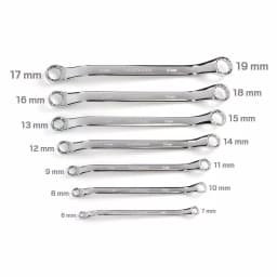 TEKTON 7-Piece 45° Offset Box End Wrench Set, Metric 6-19 mm thumbnail 3