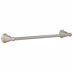 MOEN Brantford 18 in. Single Towel Bar, Brushed Nickel, Transitional Style thumbnail 1