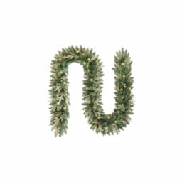 Home Accents Holiday Home Holiday Accents 9 ft. Mayfield Pre-lit LED Artificial Balsam Fir Garland with 50 Warm White Micro Dot Lights thumbnail 1