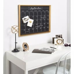 DesignOvation Calter Magnetic Chalkboard Monthly Calendar Memo Board - Modern Framed Wall Organizer thumbnail 5