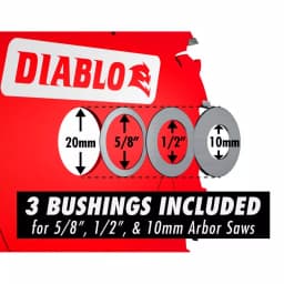 Diablo 5-1/2 in. 18-Tooth Fast Framing Circular Saw Blade with Bushings thumbnail 3
