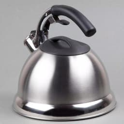 Creative Home Avalon 12-Cup Stainless Steel Whistling Tea Kettle with Lever Pour System, Silver thumbnail 4
