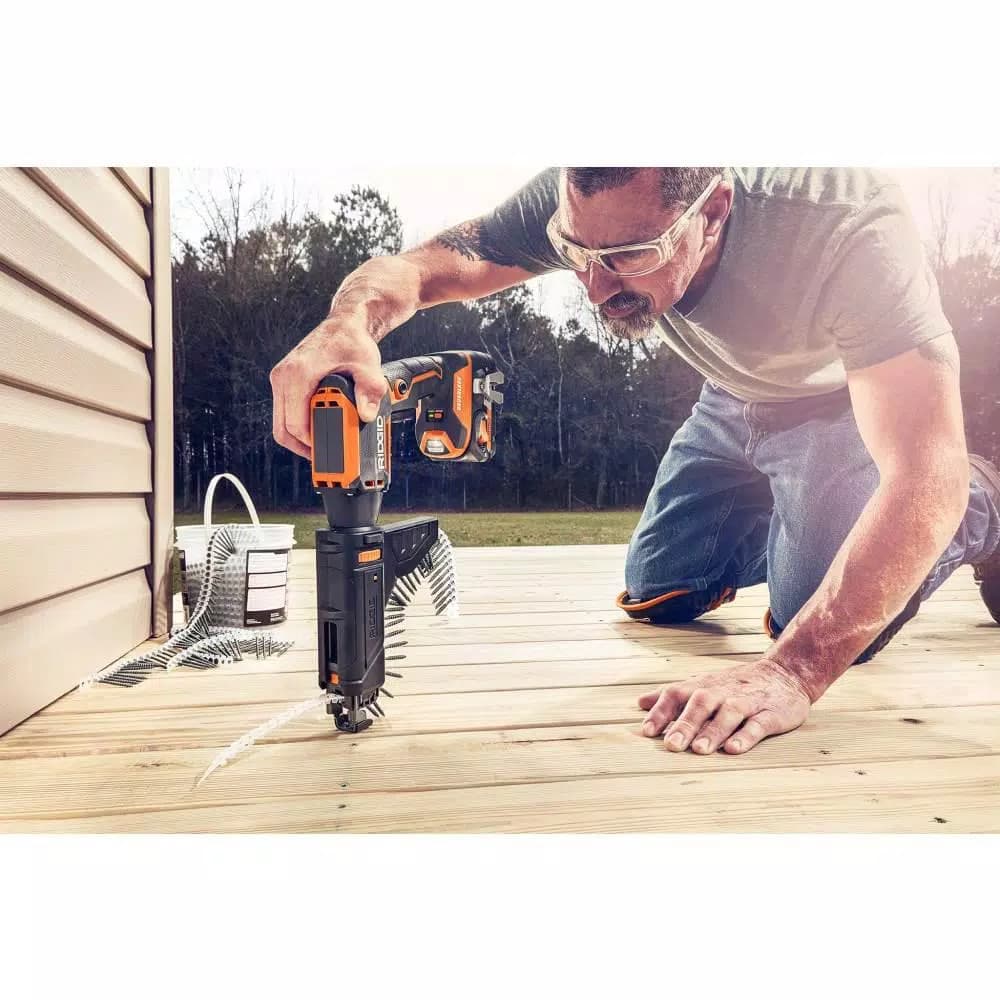 RIDGID 18V Brushless Cordless Drywall Screwdriver and JobMax Multi-Tool Combo Kit with (2) 2.0 Ah Batteries