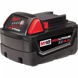 Milwaukee M18 REDLITHIUM XC 4.0 Ah 18V Lithium-Ion Extended Capacity Battery Pack thumbnail 5