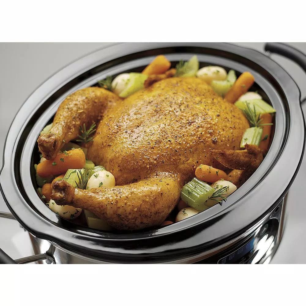 Hamilton Beach Stay or Go 5 Qt. Stainless Steel Programmable Slow Cooker
