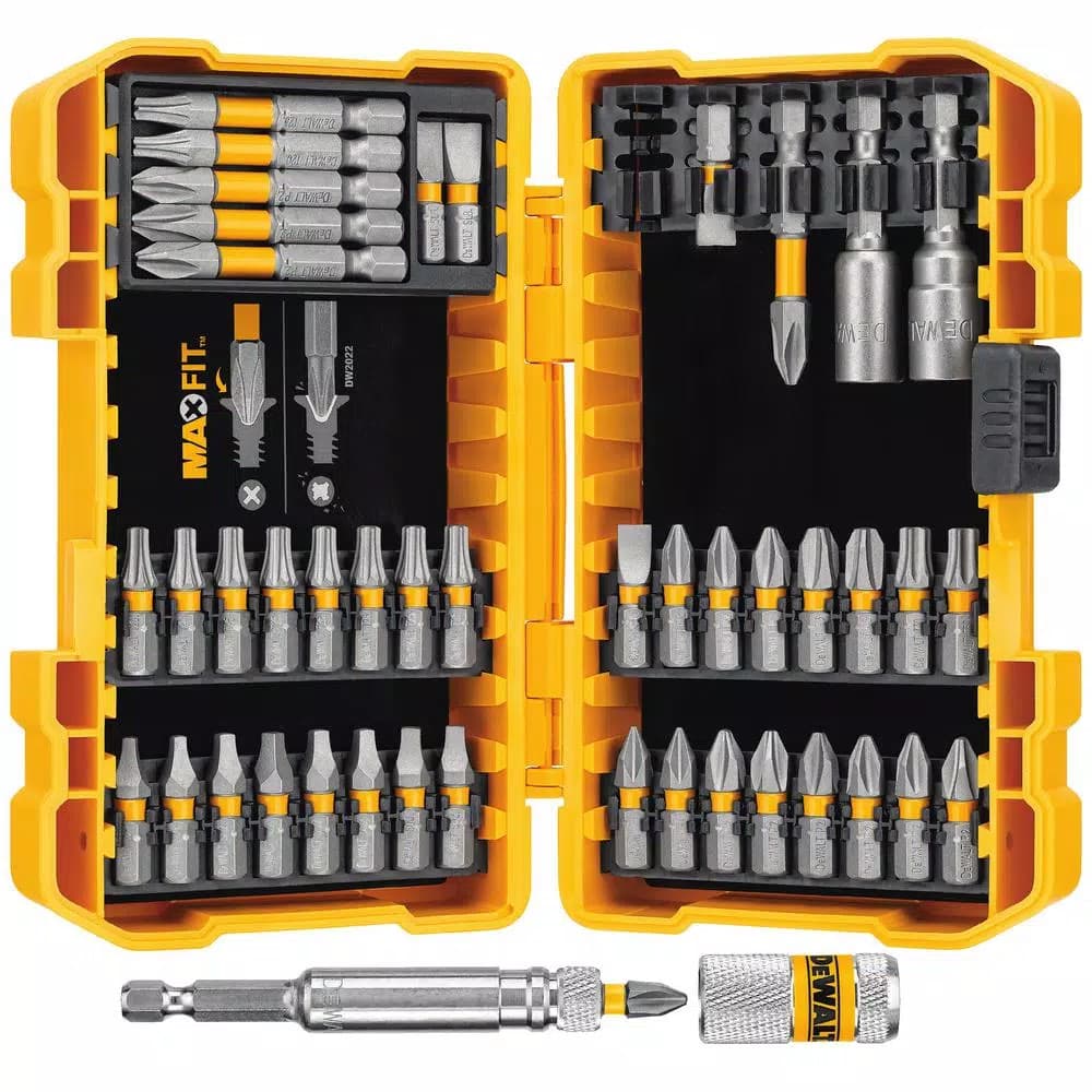 DEWALT Titanium Pilot Point Drill Bit Set (21-Piece) with MaxFit Screwdriving Set (45-Piece) - 66 Piece Total
