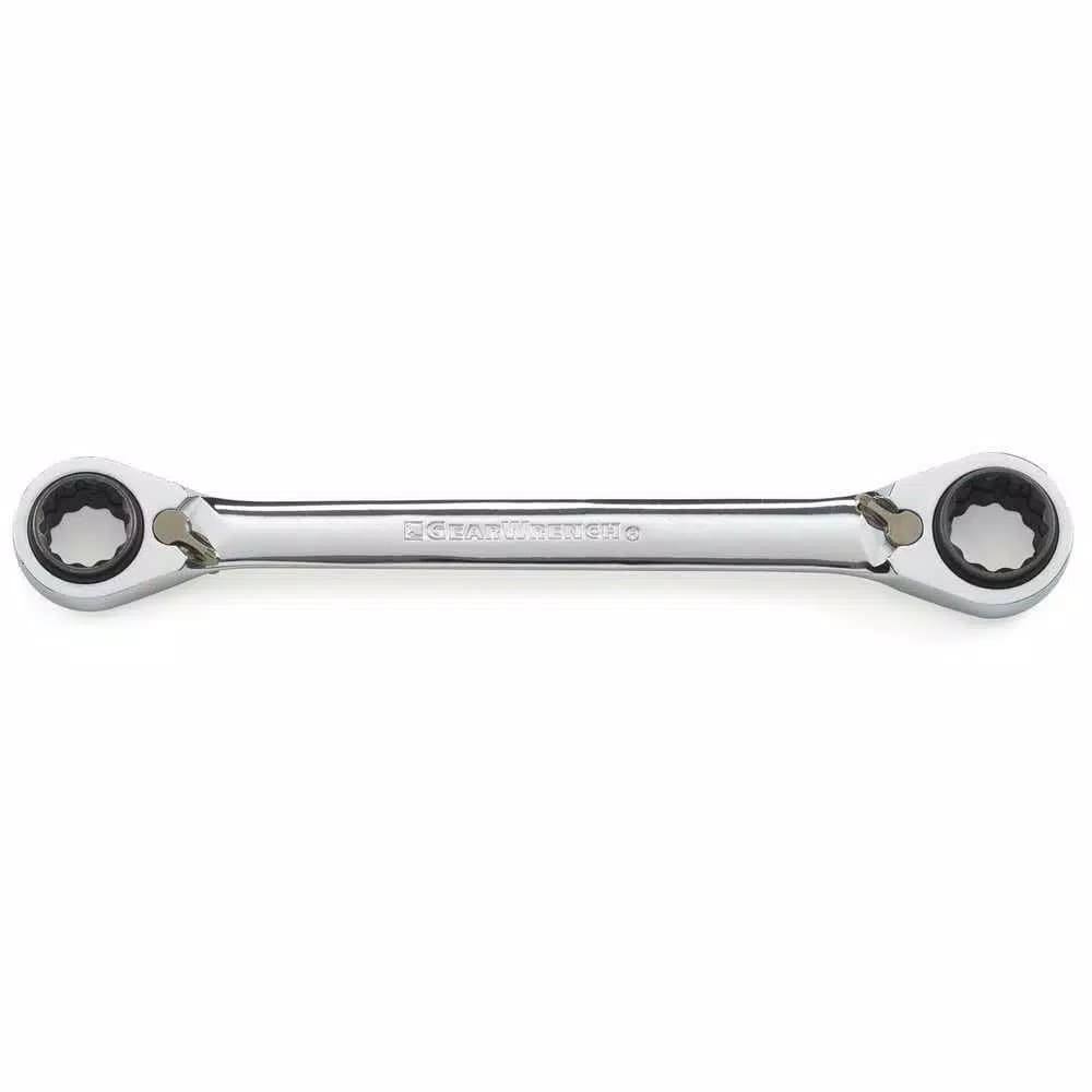 GearWrench QuadBox Ratcheting Wrench, Metric, 9mm/11mm/14mm/15mm