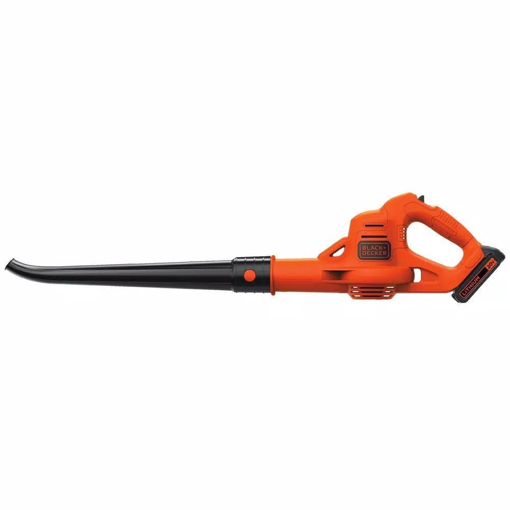 BLACK+DECKER 20V MAX Cordless Handheld Leaf Sweeper, 130 MPH, 100 CFM, Includes 1.5 Ah Battery and Charger