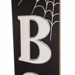 Glitzhome 47.83 in. Wooden BOO Porch Sign with Spider Web Halloween Decor thumbnail 7