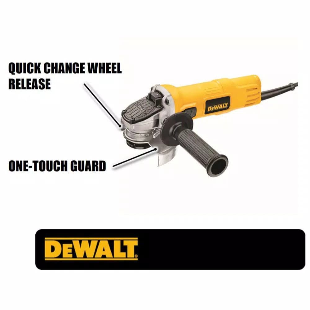 DEWALT 7 Amp 4-1/2 in. Small Angle Grinder with One-Touch Guard