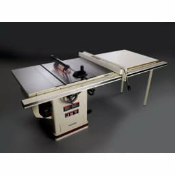 JET 10 in. Deluxe XACTA Table Saw, 3 HP, 50 in. Fence, Cast Iron Wings, 230V thumbnail 2