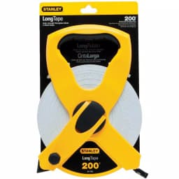 Stanley 200 ft. 1/2 in. Fiberglass Long Tape Measure with Open Reel and Rubber Grip thumbnail 3