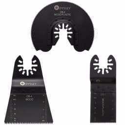 ODYSSEY 3-Piece Oscillating Multi-Tool Blade Combo Set for Wood, Plastic, and Soft Metal thumbnail 1