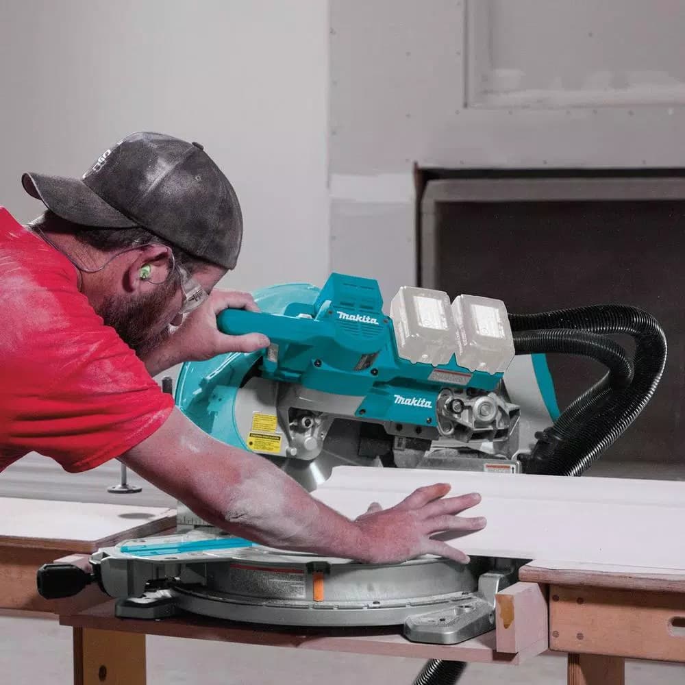 Makita 10 in. Dual-Bevel Sliding Compound Miter Saw, 18V X2 LXT Brushless Cordless (Tool Only)