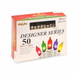 Brite Star Designer Series 50-Light Multi-Color Mini Light Set with White Wire (Set of 2) thumbnail 2