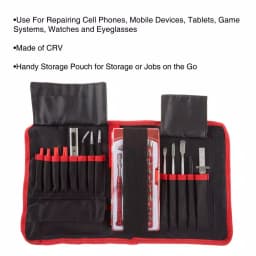 Stalwart 70-Piece Repair Tech Tool Kit Set with Precision Screwdrivers and Carrying Case thumbnail 4