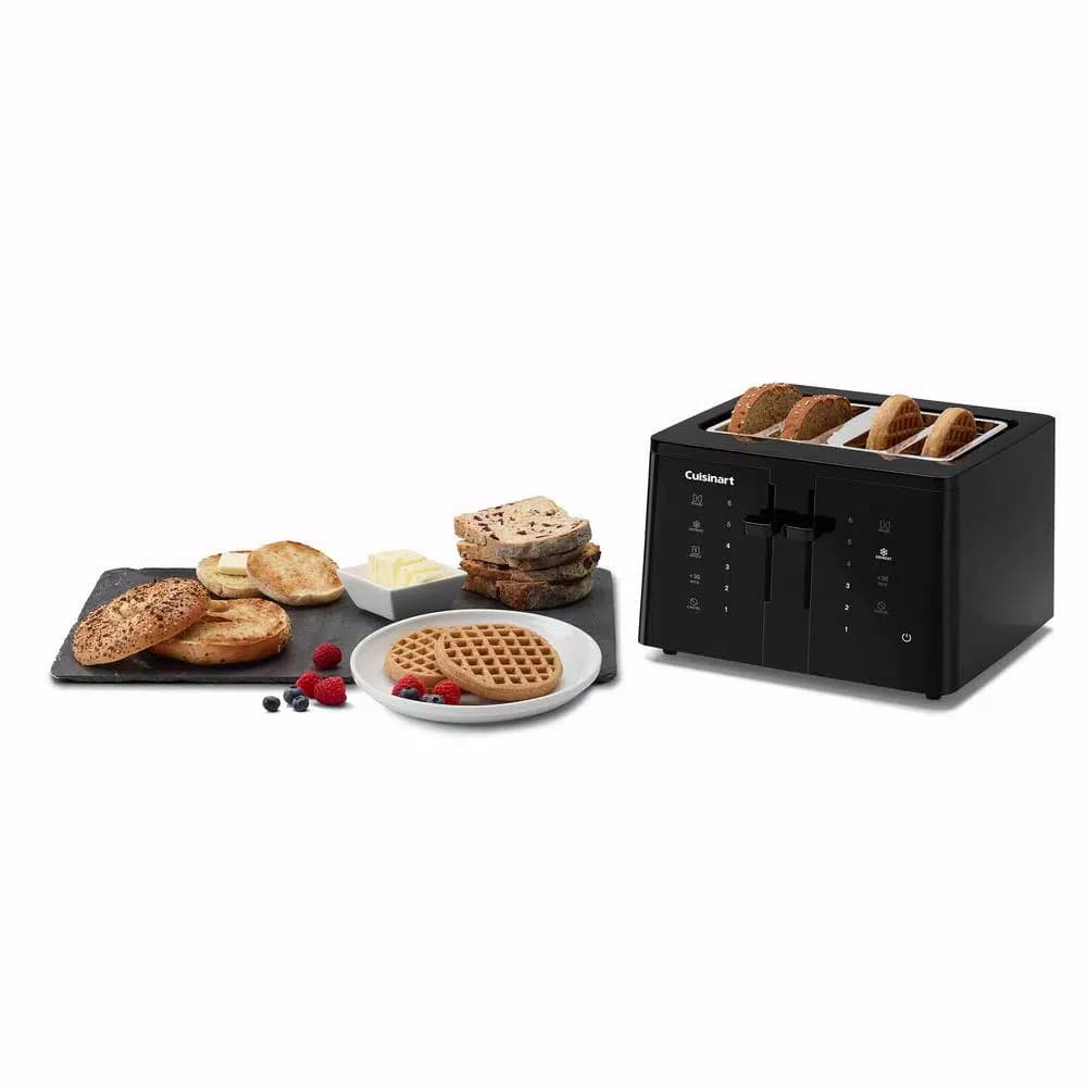 Cuisinart T-Series 4-Slice Wide Slot Touchscreen Toaster, Black