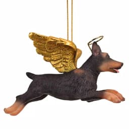 Design Toscano Doberman Pinscher Angel Dog Christmas Ornament thumbnail 5
