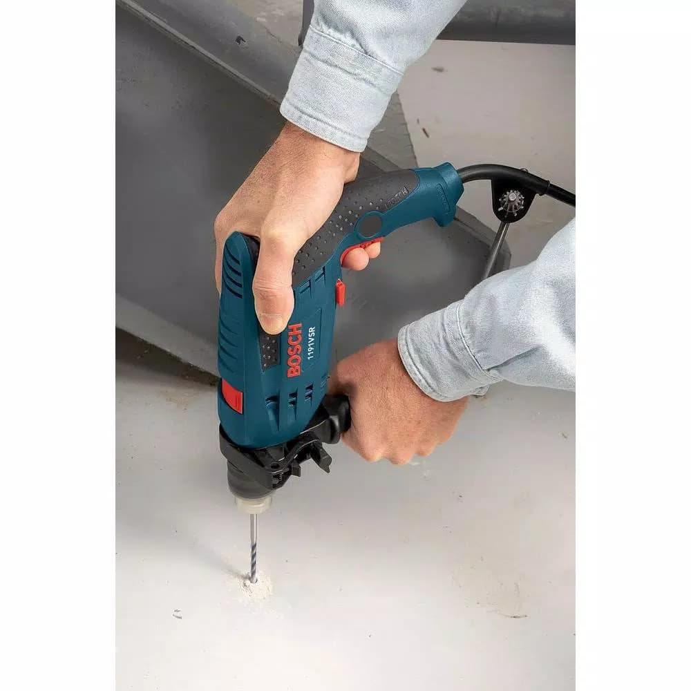Bosch 7 Amp 1/2 in. Variable Speed Corded Hammer Drill Kit with Hard Case