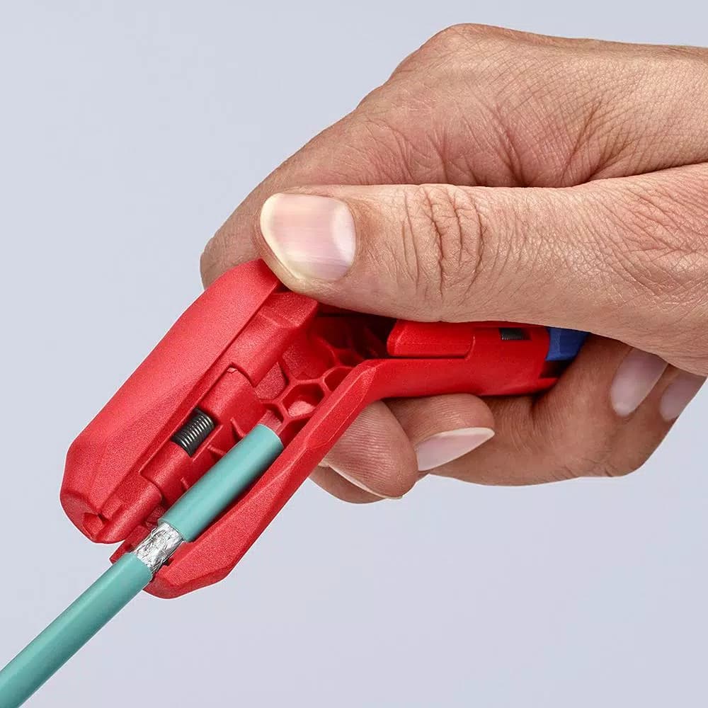 KNIPEX ErgoStrip Universal Wire Stripper, Cutter and Dismantling Tool for Metric Wires