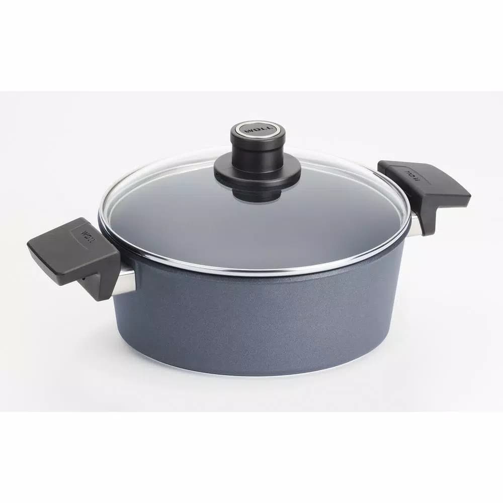 Woll Professional 4.2 Qt. Cast Aluminum Non-Stick Casserole with Glass Lid