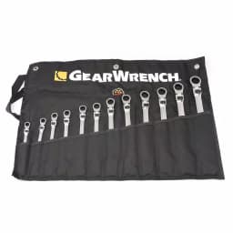 GEARWRENCH 12-Piece Metric Flex-Head Ratcheting Combination Wrench Set with Roll Pouch thumbnail 8