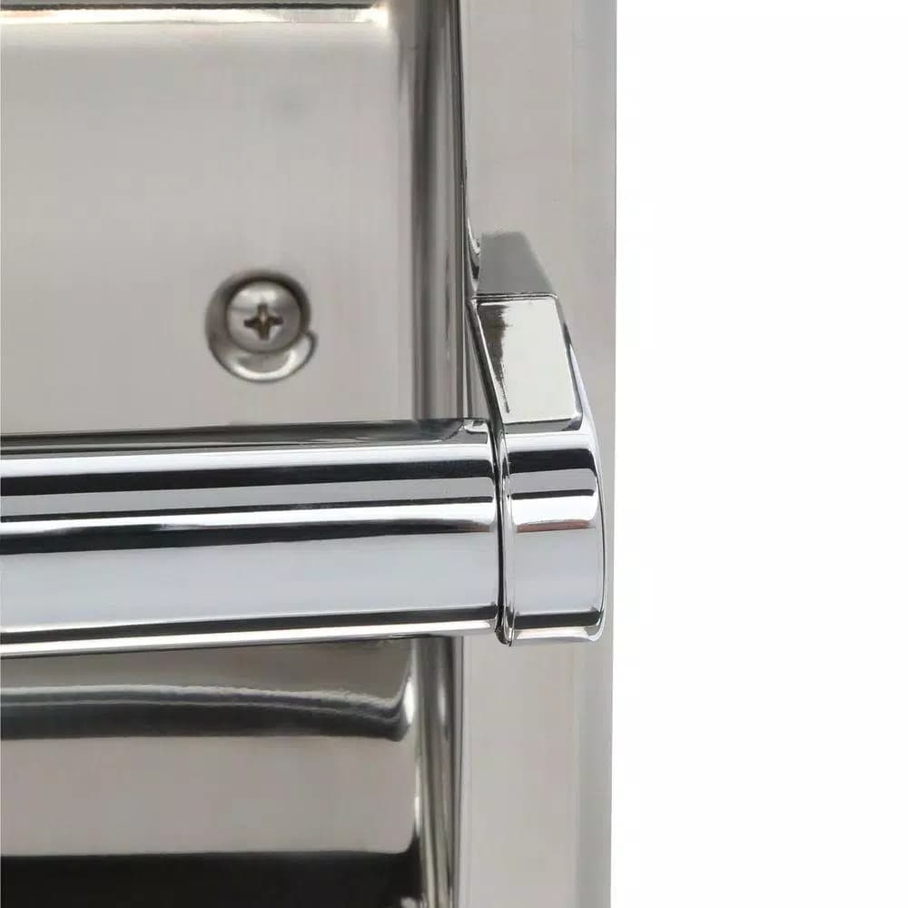 MOEN Recessed Toilet Paper Holder in Polished Chrome with Matching Roller