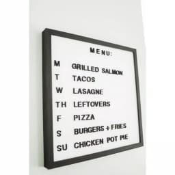 Petal Lane Home Letterlove Magnetic Memo Board with 150 Black Magnetic Letters and Ebony Frame thumbnail 2