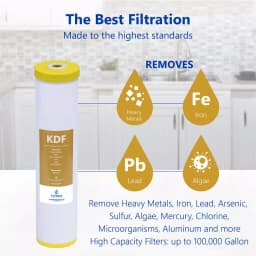 Express Water KDF Whole House Replacement Water Filter, 4.5 x 20 inch, Heavy Metal Removal thumbnail 2