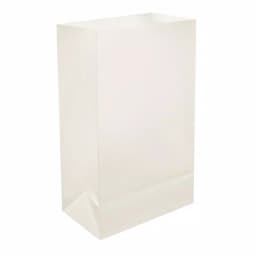 LUMABASE Luminaria White Plastic Walkway Bags, 3.5 in. x 10 in., 100-Pack thumbnail 1
