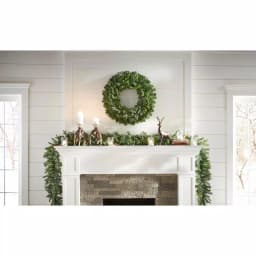 Home Accents Holiday 12 ft. Pre-Lit Norway Garland with 70 Warm White LED Lights, Battery Operated thumbnail 9