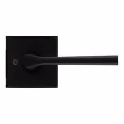 Kwikset Lisbon Square Matte Black Interior Passage Door Lever thumbnail 7
