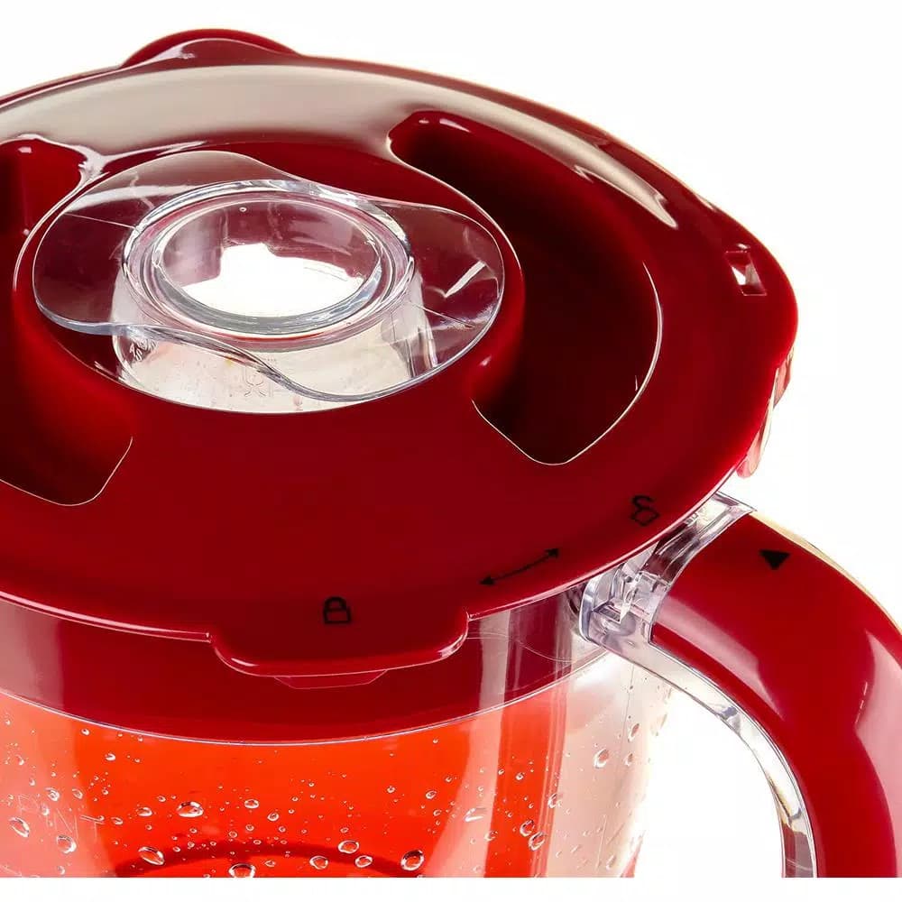 Ovente 400W Professional Blender, 50 oz 2-Speed Jar Blender with Pulse, Stainless Steel Blades, Red