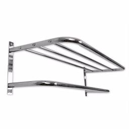 Unbranded Chrome Plated Steel 1-Bar Wall Mount Towel Rack and Bathroom Shelf thumbnail 4