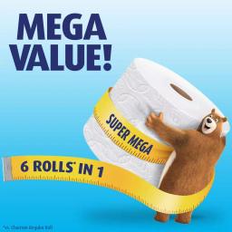Charmin Ultra Strong Toilet Paper, 8 Super Mega Rolls, 2-Ply White thumbnail 9