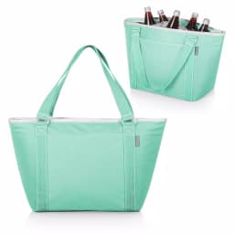 Picnic Time Topanga 9 Qt. Teal Insulated Cooler Tote Bag thumbnail 3