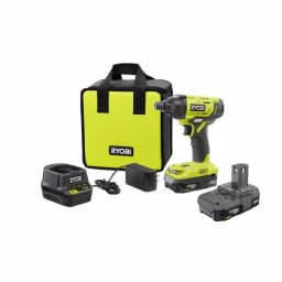 RYOBI 18V ONE+ Cordless 1/4 in. Impact Driver Kit with (2) 1.5 Ah Batteries, Charger, and Bag thumbnail 1