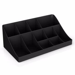 Mind Reader Black Coffee Condiment and Snack Organizer Station with Lazy Susan thumbnail 6