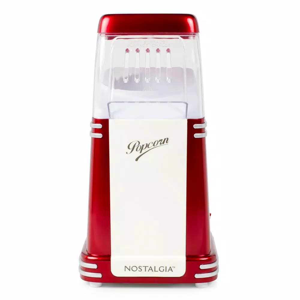 Nostalgia RHP310 Retro Series 8-Cup Hot Air Popcorn Maker, Red