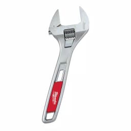 Milwaukee 8 in. Wide Jaw Adjustable Wrench, Chrome-Plated Steel, 48-22-7508 thumbnail 1