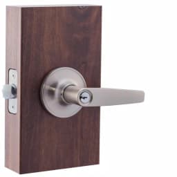 Copper Creek Daley Satin Stainless Keyed Entry Door Lever thumbnail 2